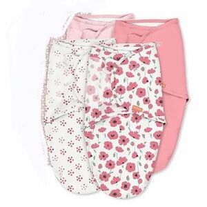 SwaddleMe Original cotton Swaddle size small/medium 0-3 months in pretty poppy
